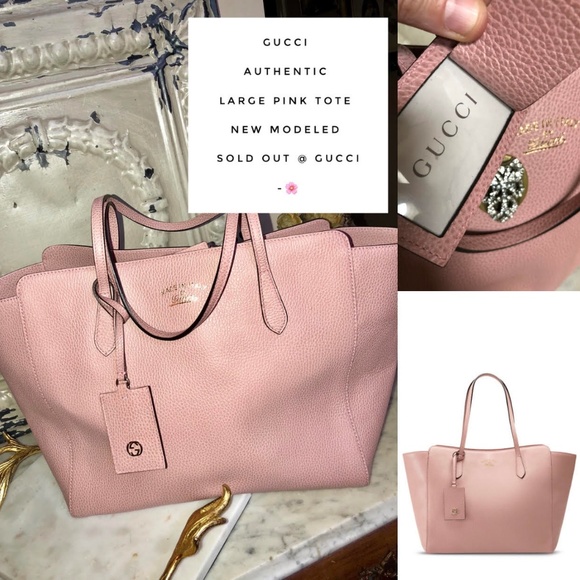 gucci pink leather bag